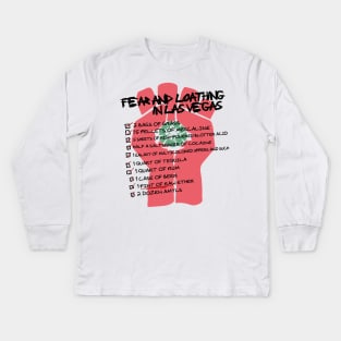 Fear and Loathing Checklist Kids Long Sleeve T-Shirt